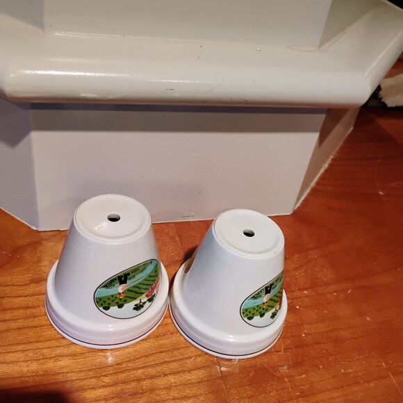 Set of 2 Villeroy & Boch Naif Fisherman Small Flower Pots NO Saucers - Picture 6 of 6